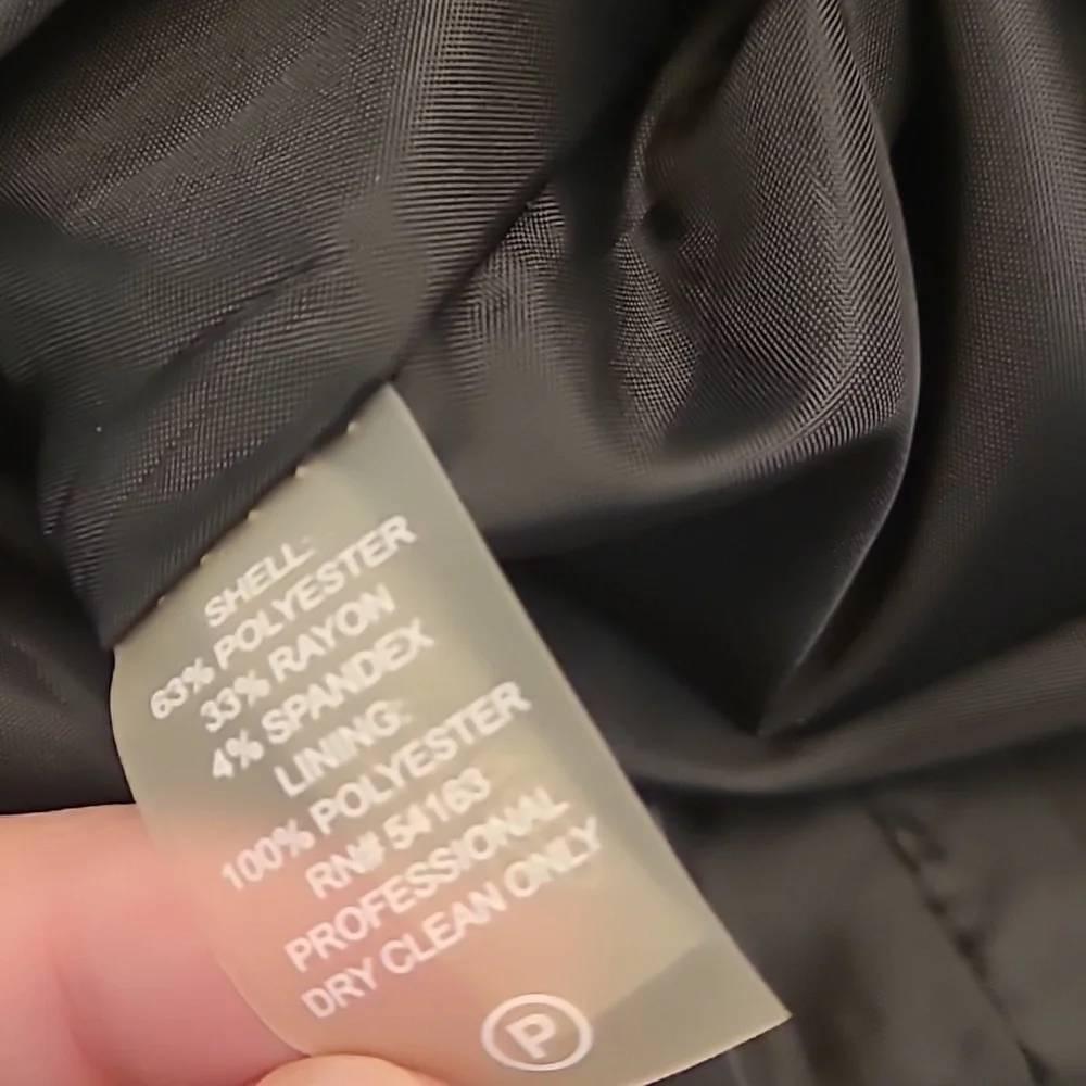 NWOT Calvin Klein Black Silver Studded Short Sleeved Fully Zip Back Midi Dress - Picture 12 of 15